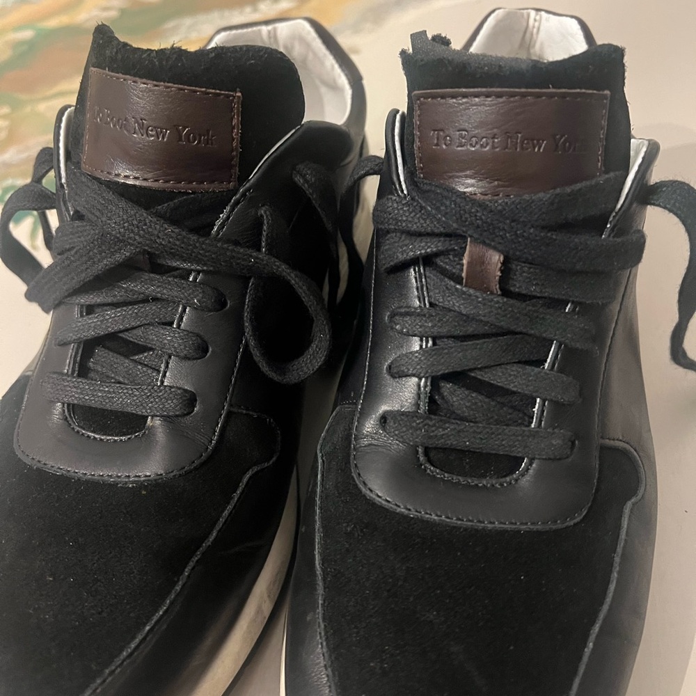 To Boot New York Black and Brown Sneakers